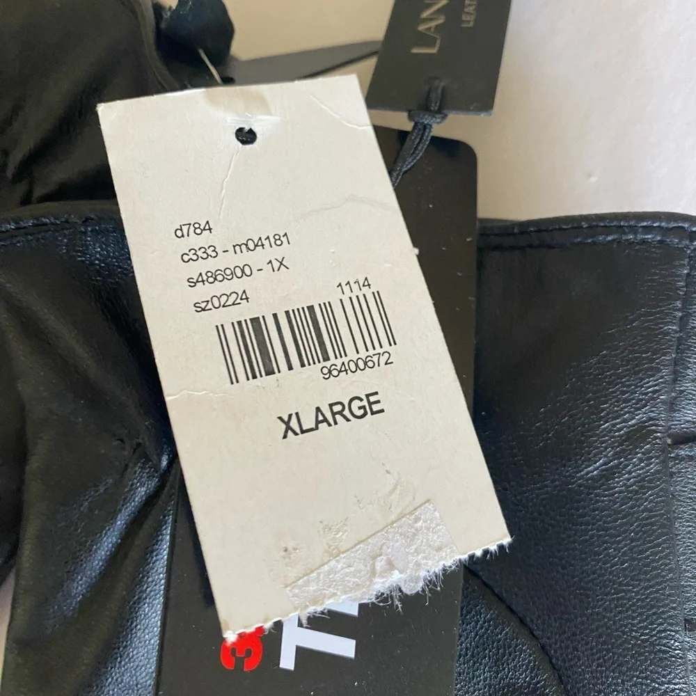 Lane Bryant 3M Thinsulate black quilted gloves, Sz. XL